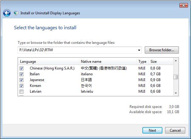windows 10 language pack offline download